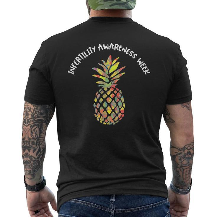 Hope Pineapple We Wear Orange Infertility Awareness Week Men's Back Print T-shirt