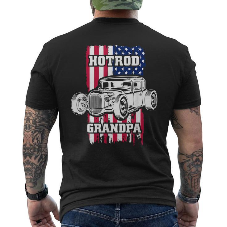 Hot Rod Grandpa American Vintage Tuning Mechanic Gift For Mens Mens Back Print T-shirt