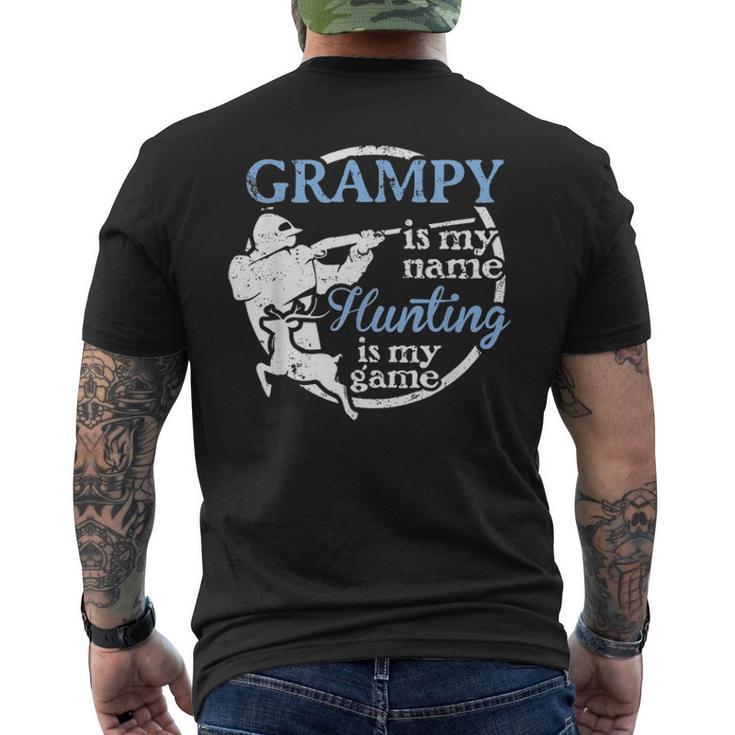 Mens Hunting Grampy Fathers Day For Dad Or Grandpa Hunter Men's T-shirt Back Print