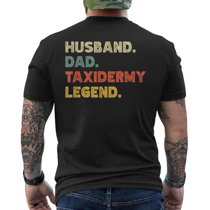 Mens Mens Husband Dad Taxidermy Legend Vintage Retro Men's T-shirt Back Print