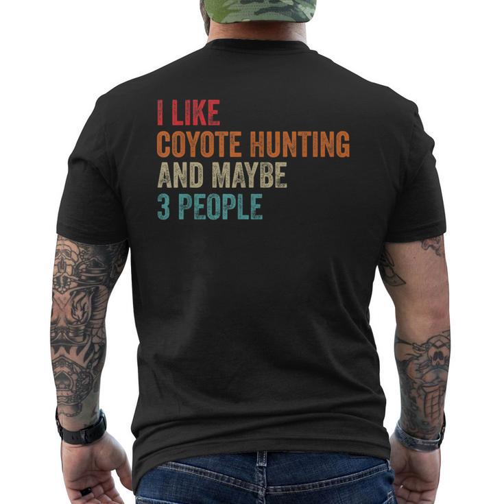 I Like Fishing And Maybe Like 3 People Fisherman Hunting Men's Crewneck Short  Sleeve Back Print T-shirt