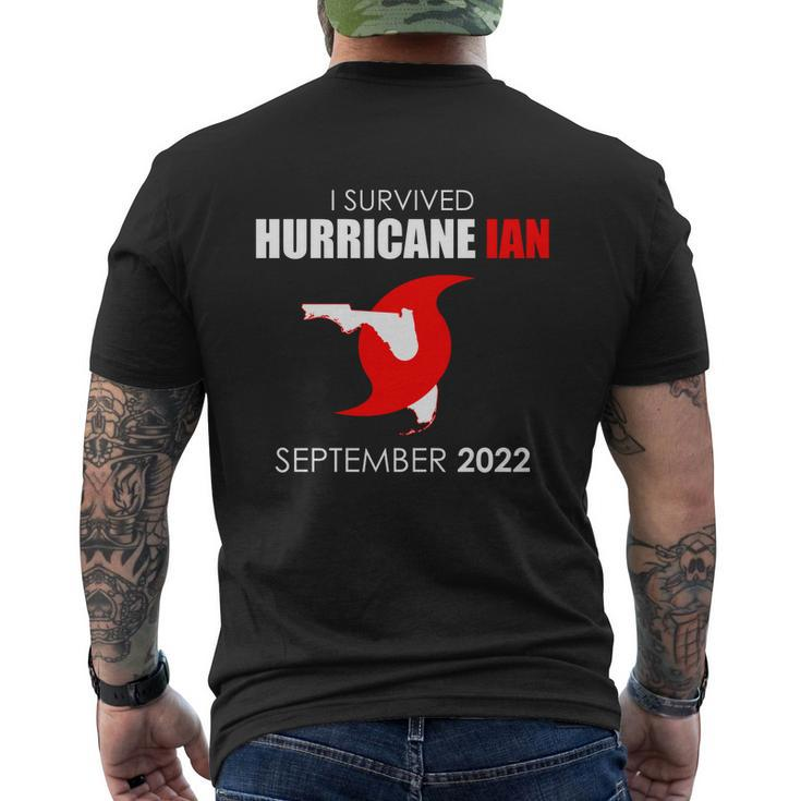 I Survived Hurricane Ian September 2022 V2 Men's Crewneck Short Sleeve Back Print T-shirt