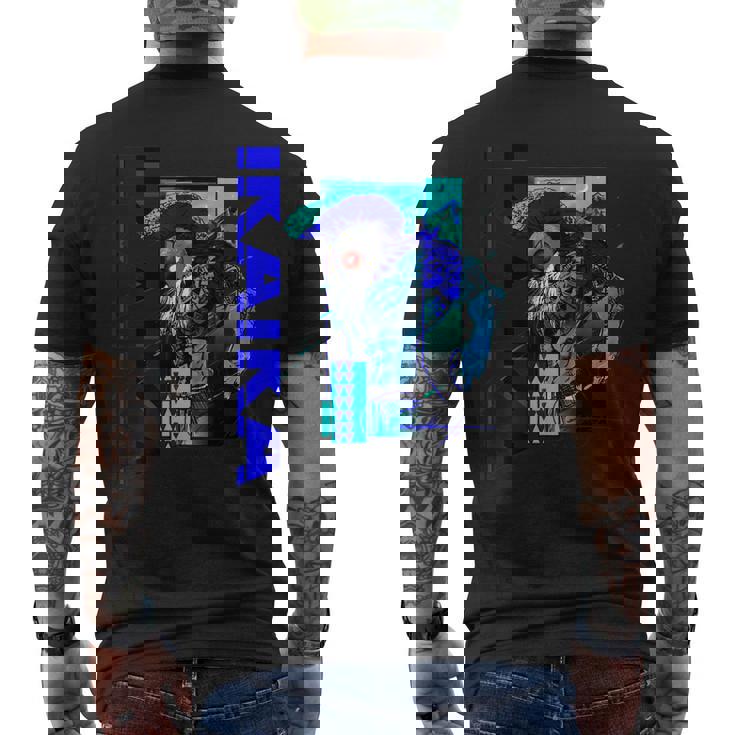 Ikaika Warrior By Micah_Moto Limited Blue Edition Men's Back Print T-shirt