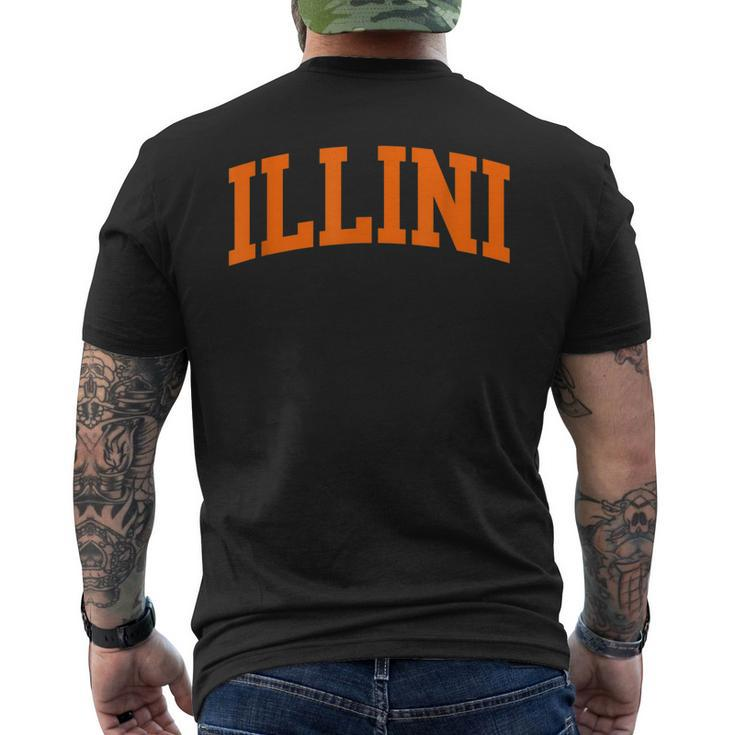 Illini Arch Athletic College University Alumni Style Men's T-shirt Back Print