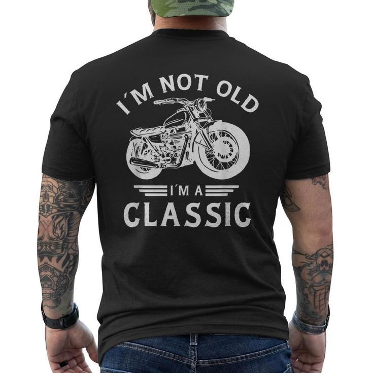 I’M Not Old I’M A Classic Fathers Day Vintage Motorbike Men's T-shirt Back Print