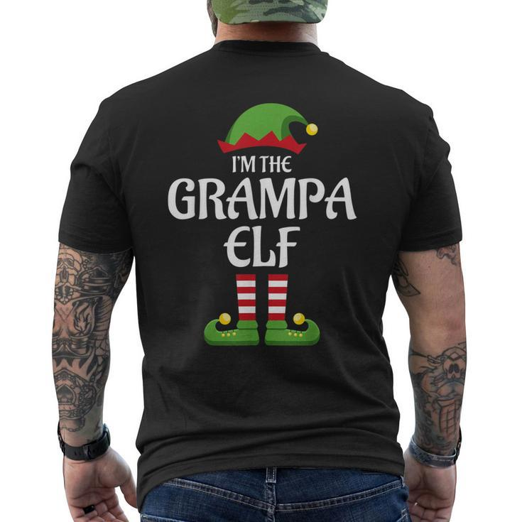 Im The Grampa Elf Matching Family Christmas Gift Grandpa Gift For Mens Mens Back Print T-shirt