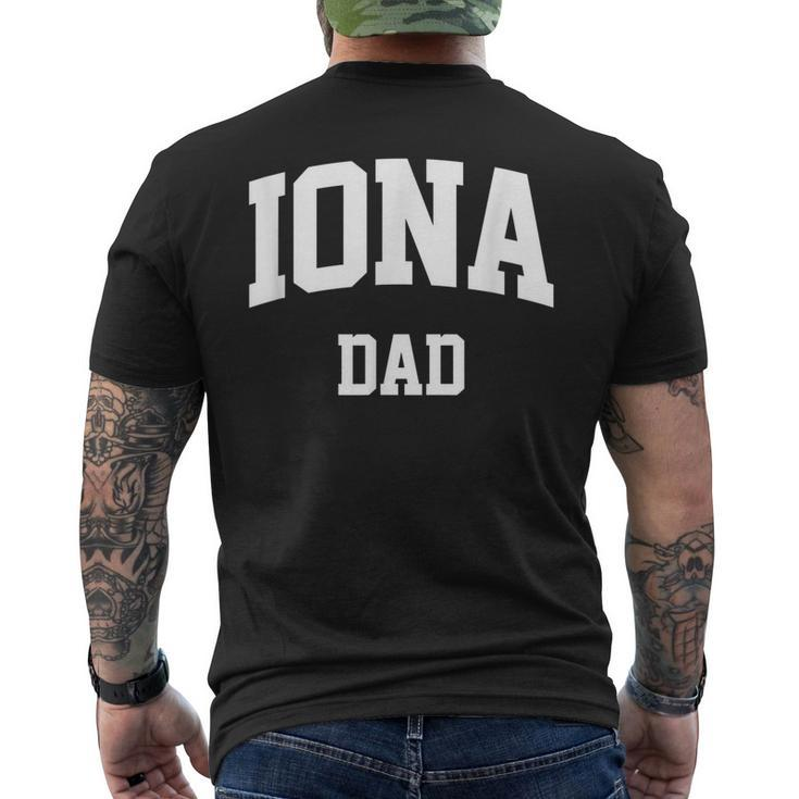 Iona Dad Athletic Arch College University Alumni Men's T-shirt Back Print