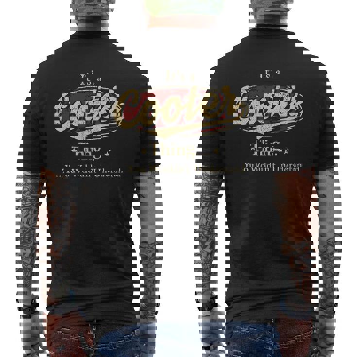 Its A Cooter Thing You Wouldnt Understand Personalized Name With Name Printed Cooter Men's T-shirt Back Print