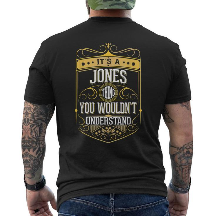 Its A Jones Thing You Wouldnt Understand V3 Men's T-shirt Back Print