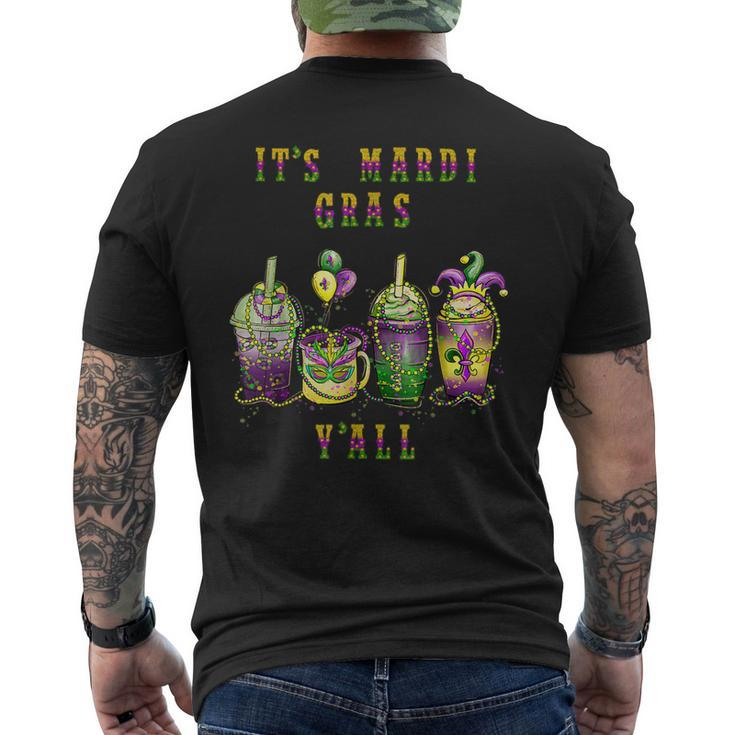 Its Mardi Gras Yall Bourbon Street Party New Orleans Men's T-shirt Back Print