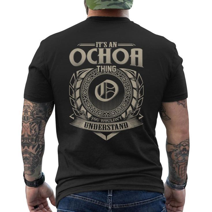 Its An Ochoa Thing You Wouldnt Understand Name Vintage Men's T-shirt Back Print