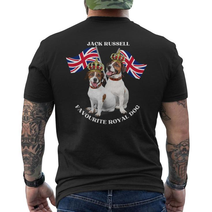 Jack Russell King Charles Coronation Celebration Memorabilia Men's Back Print T-shirt
