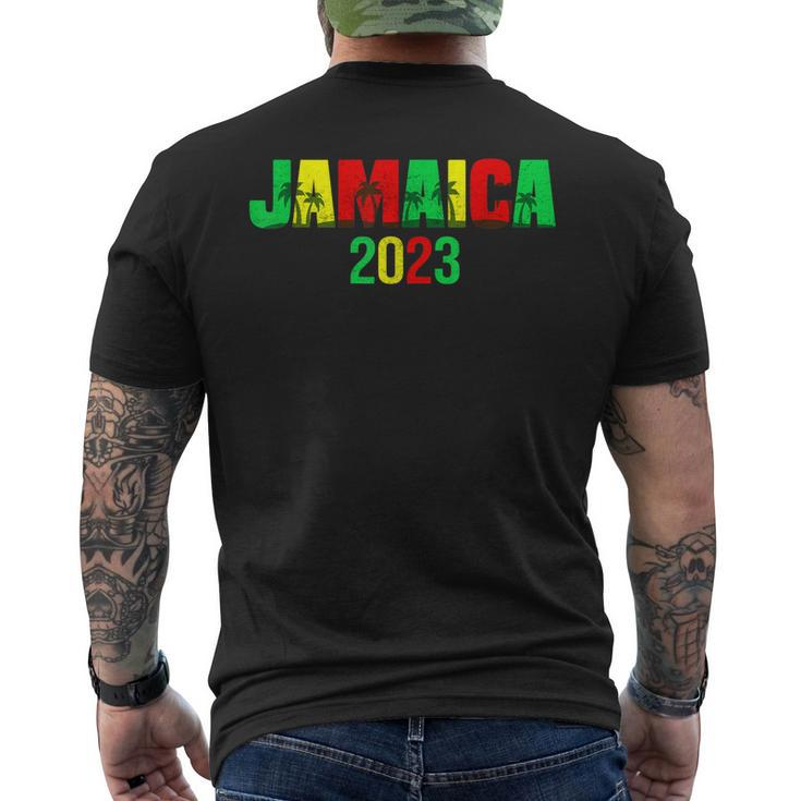 Jamaica 2023 Holiday Matching Family Group Vacation Trip Men's Back Print T-shirt