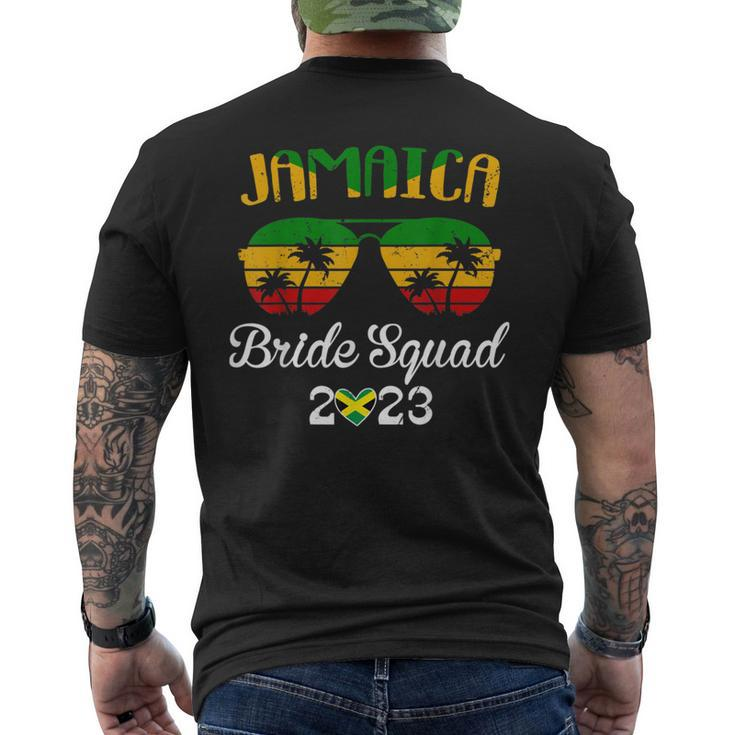 Jamaica Trip 2023 Bride Squad Bachelorette Girls Trip Men's Back Print T-shirt