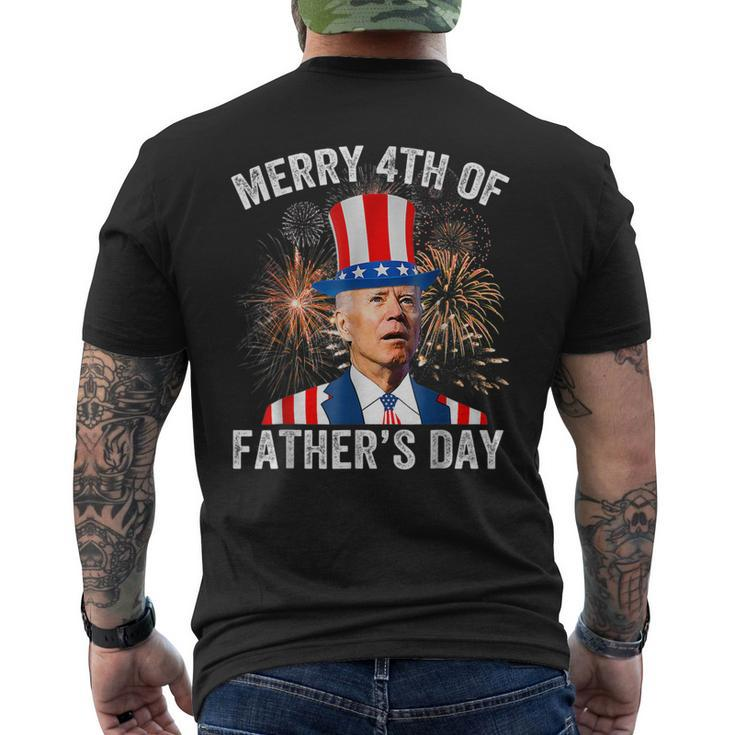 Joe Biden Merry 4Th Of Fathers Day 4Th Of July Men's T-shirt Back Print