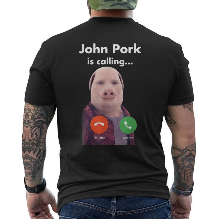 John Pork Is Calling Funny Shirt, Meme Answer Call Phone Shirt