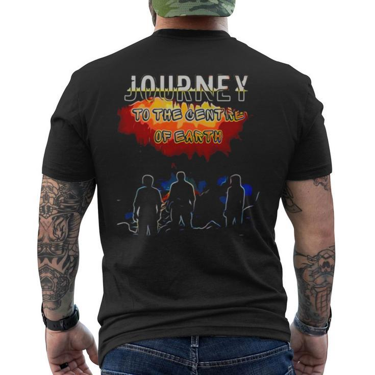 Journey To The Centre Of Earth Men's Back Print T-shirt