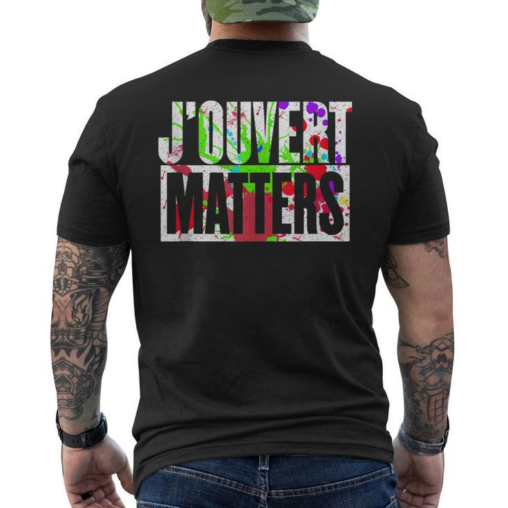 Jouvert Matters - Caribbean Carnival Soca Party Festival Men's Back Print T-shirt