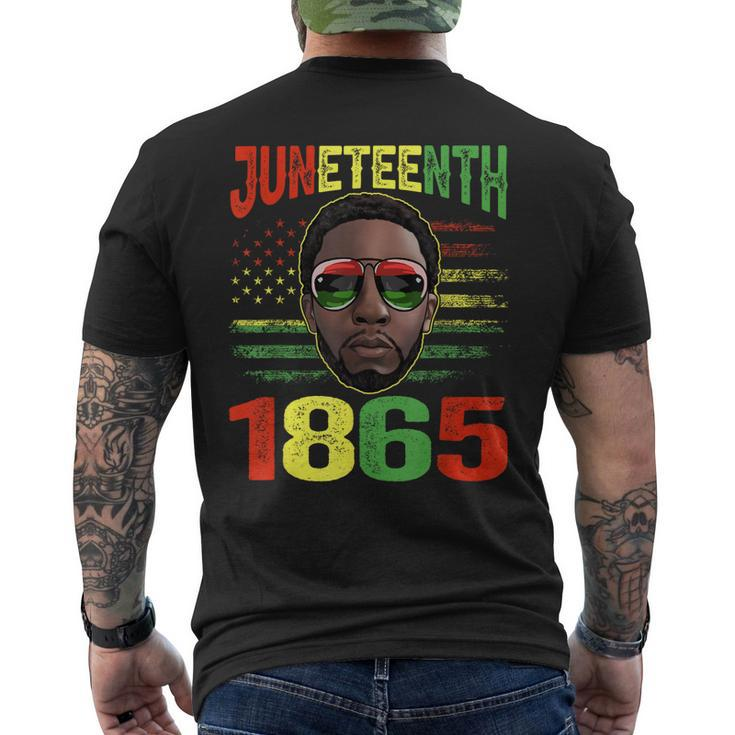 Junenth Is My Independence Day Black King Fathers Day Men Men's Back Print T-shirt