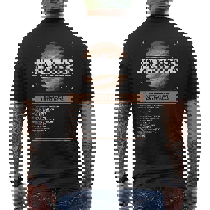 Jupiter Facts - Jupiter Planet Space Lover Mens Back Print T-shirt