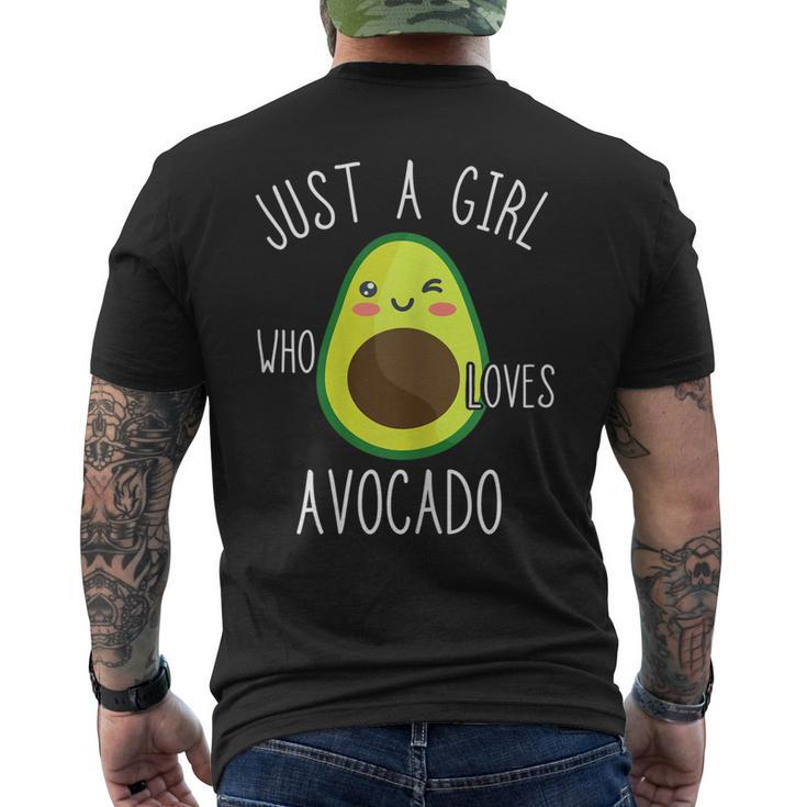 Just A Girl Who Loves Avocado Fruit Lover Healthy Food Men's Back Print T-shirt