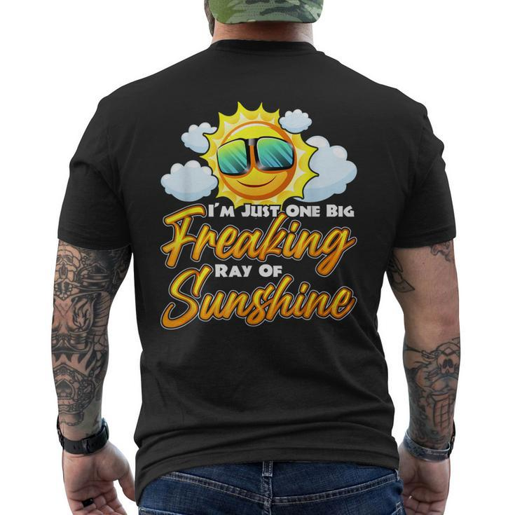 Im Just One Big Freaking Ray Of Sunshine - Positive Quote Men's Back Print T-shirt