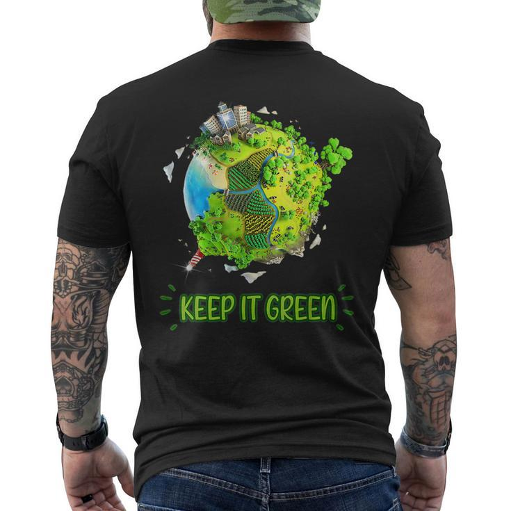 Keep It Green Earth Day Everyday 2023 Men's Back Print T-shirt