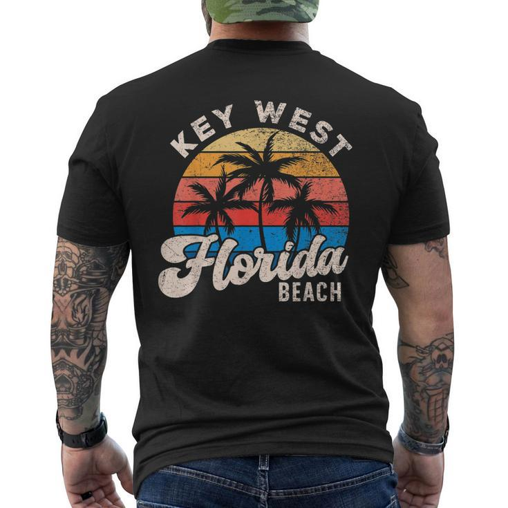 Key West Florida Beach Summer Travel Surf Matching Men's Back Print T-shirt