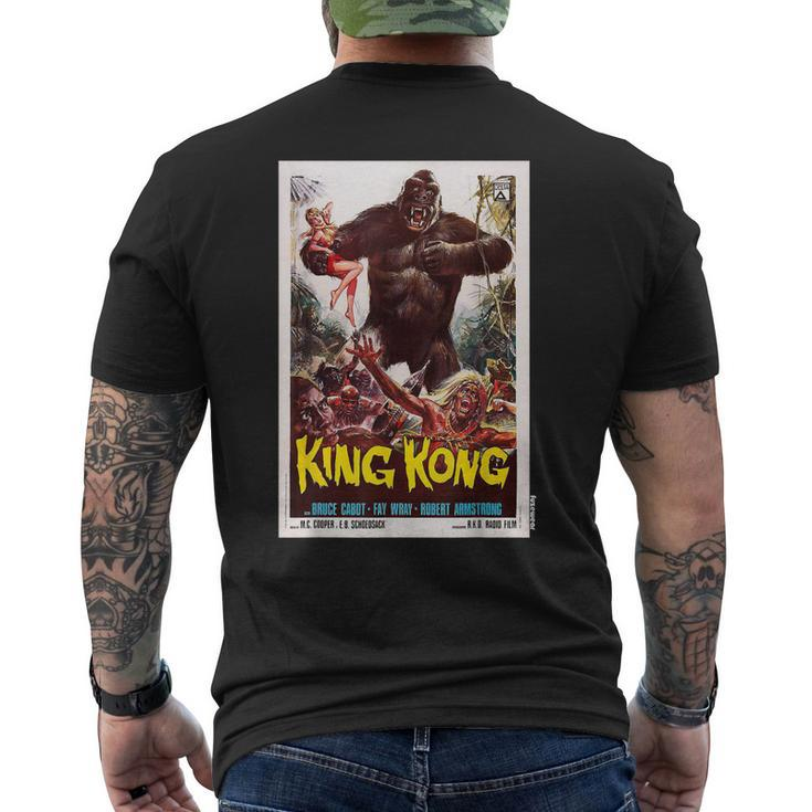 King Kong Movie Poster Vintage Men's Back Print T-shirt