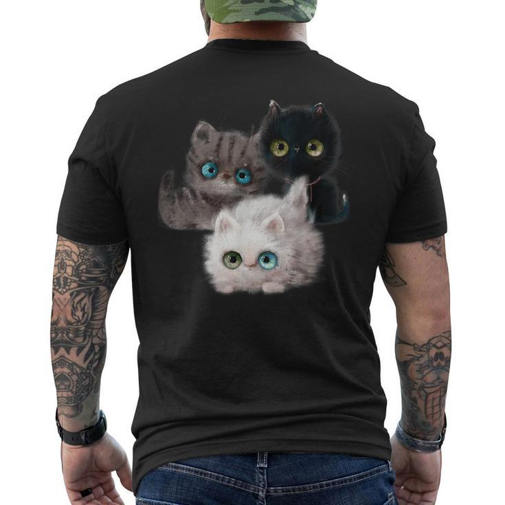 Kitten Lover Cute Kitten Cat Lover Cat Men's Back Print T-shirt