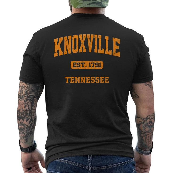 Knoxville Tennessee Tn Vintage State Athletic Style Men's T-shirt Back Print
