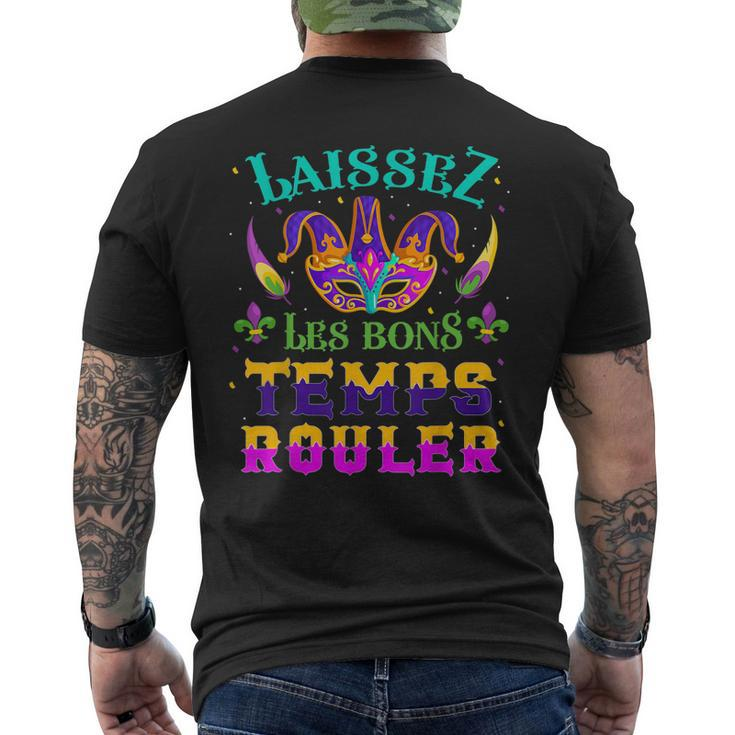 Laissez Les Bons Temps Rouler Mardi Gras New Orleans Men's T-shirt Back Print