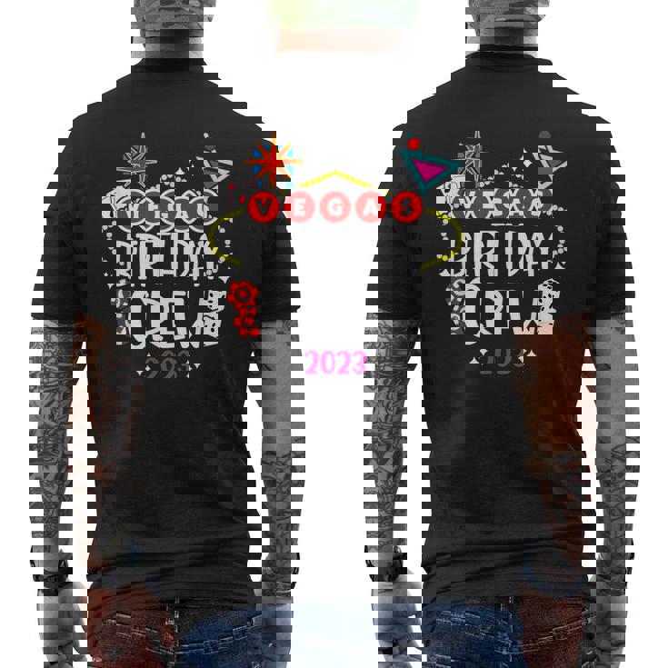 Las Vegas Birthday - Las Vegas 2023 - Vegas Birthday Crew Men's Back Print T-shirt