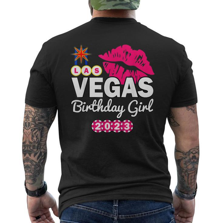Las Vegas Girls Trip 2023 Cruise Trip Matching Birthday Girl Men's Back Print T-shirt