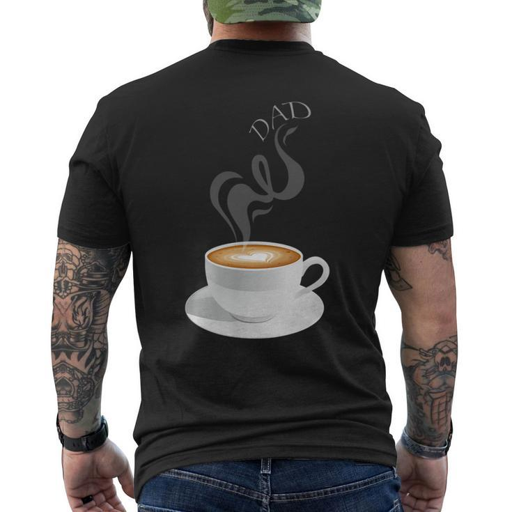 Latte Dad Gift For Mens Mens Back Print T-shirt