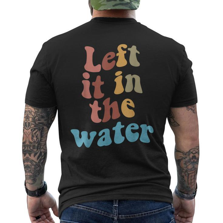 Left It In The Water Baptism Men's Back Print T-shirt