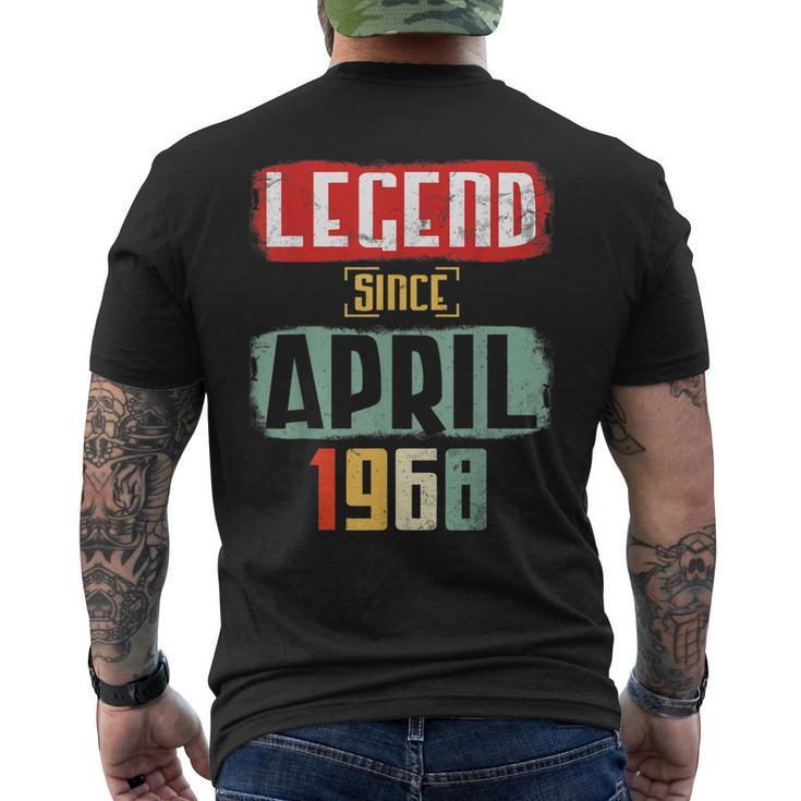 Legend Since April 1968 Happy Birthday 55 Years Old Me You Men's Back Print T-shirt