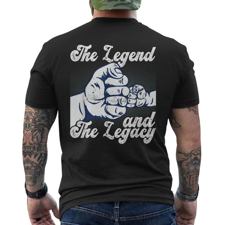 The Legend And The Legacy Dad Fathers Day Best Father Men's Back Print T-shirt