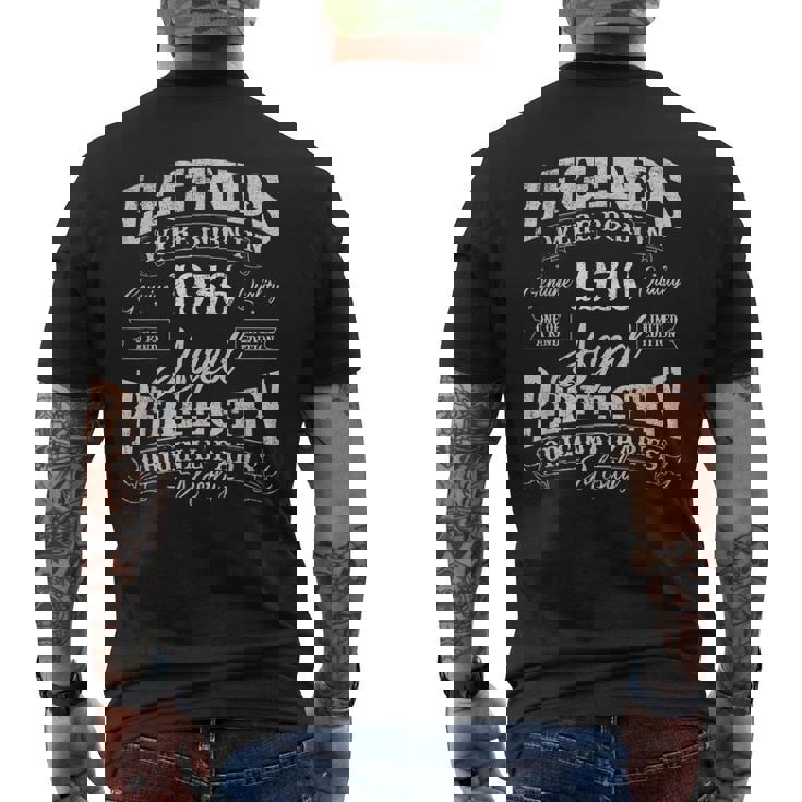 Legends Were Born In 1936 Year Of Birth Birthday Men's Back Print T-shirt