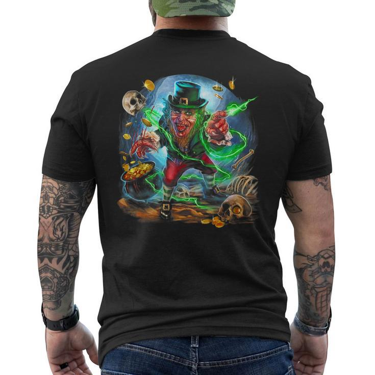 Leprechaun Horror Movie St Patricks Day Men's Back Print T-shirt