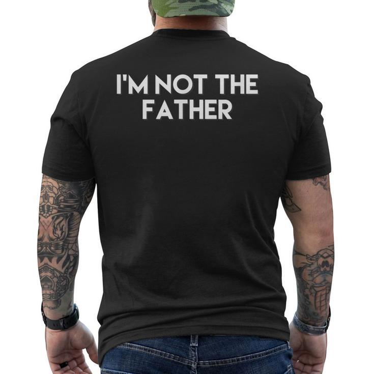 Lesbian Couple Im Pregnant Im Not The Father T Mens Back Print T-shirt