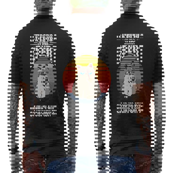 Let Me Pour You A Tall Glass Cat Kitten Men's Back Print T-shirt