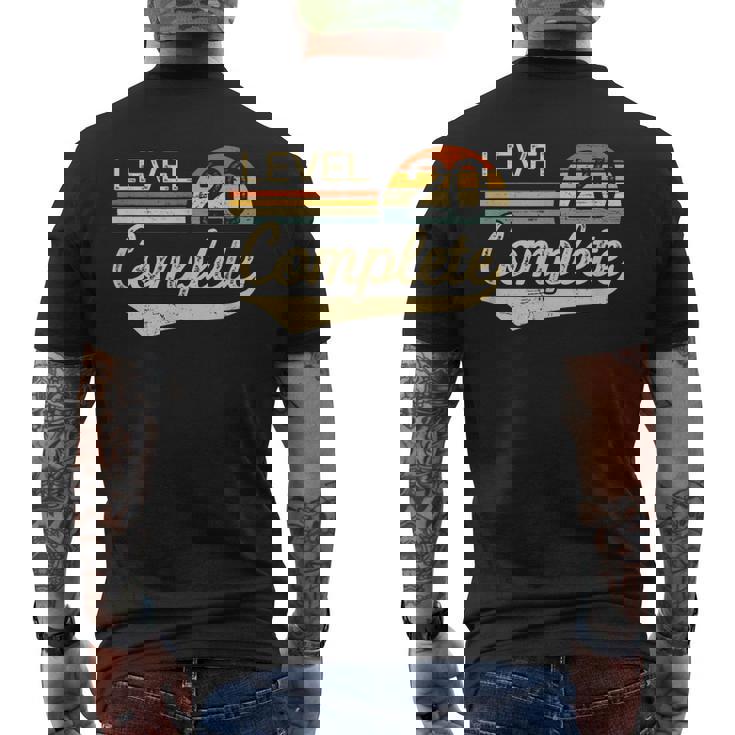Level 20 Complete Vintage 20Th Wedding Anniversary Men's Back Print T-shirt