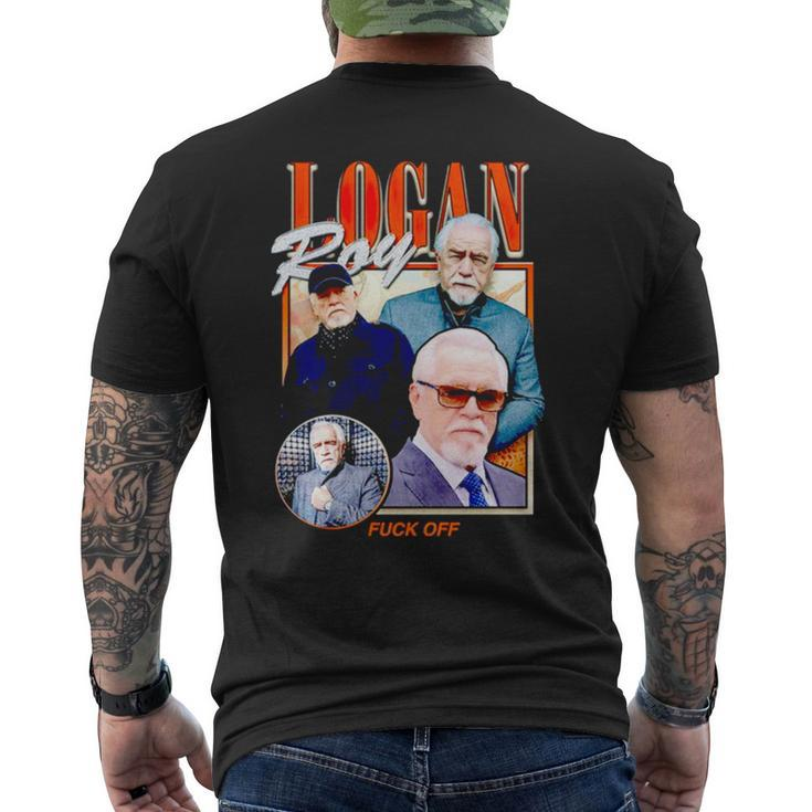 Logan Roy Fuck Off Men's Back Print T-shirt