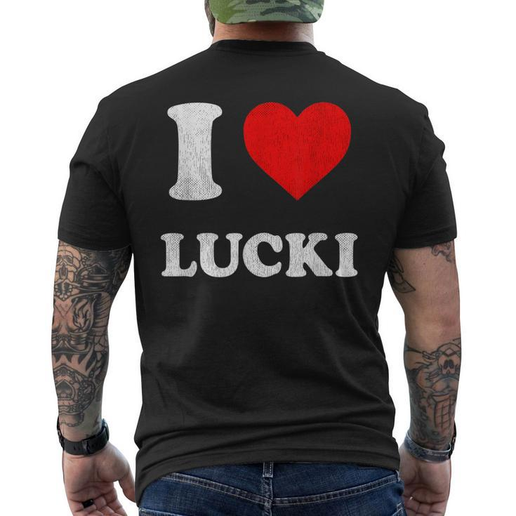 I Love Lucki Men's Back Print T-shirt