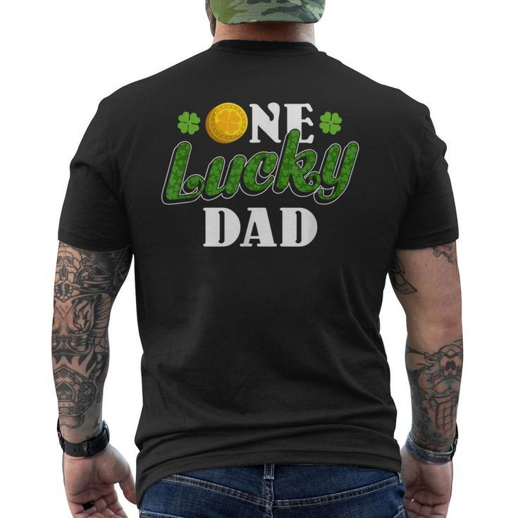 Luck Of The Irish St Patricks Day One Lucky Dad Mens Back Print T-shirt