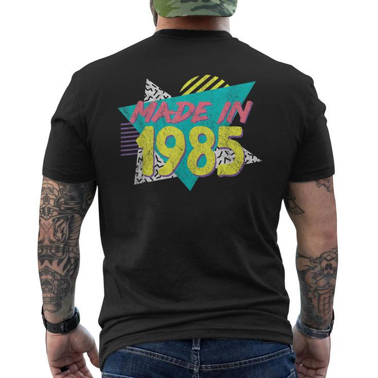 Made In 1985 Retro Vintage 38Th Birthday Men's Back Print T-shirt
