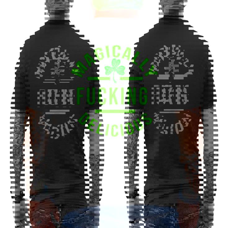 Magically Fucking DeliciousStPatricks Day Men's Back Print T-shirt