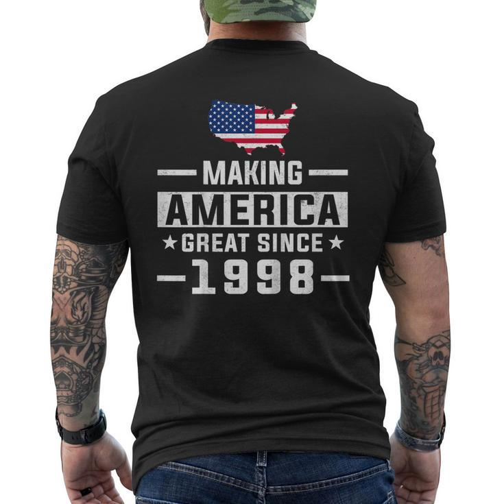 Making America Great Since 1998 21St Birthday Men's Back Print T-shirt