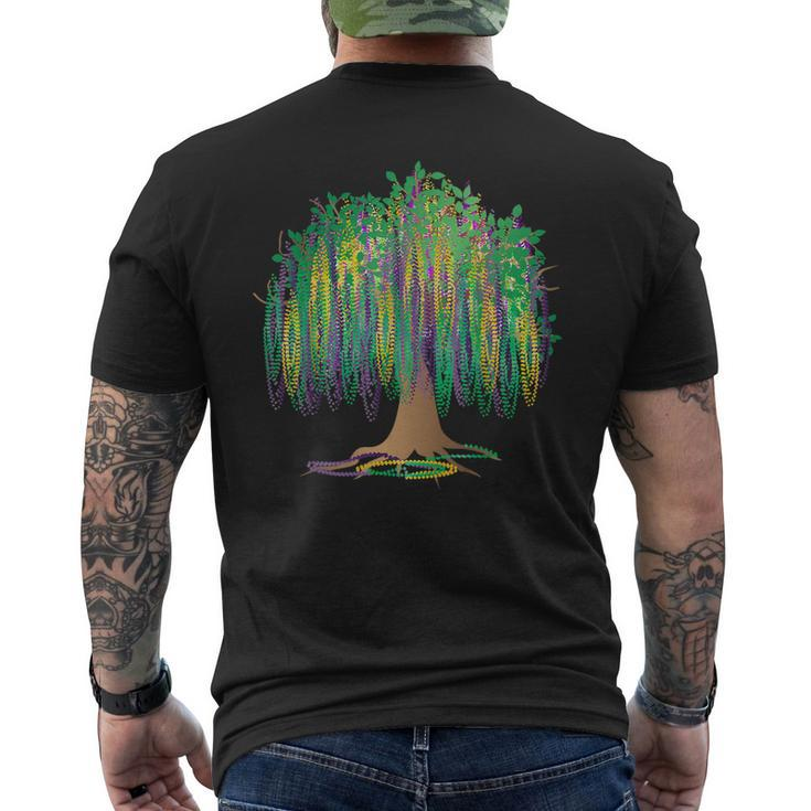 Mardi Gras Carnival Mexican Graphic Bead-Tree Bourbon Street Men's Back Print T-shirt